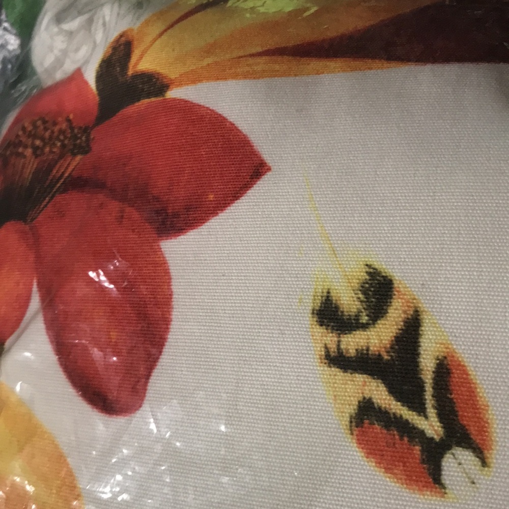 Pottery Barn Alaina Bird Large 20x20 Indoor/Outdoor Pillow with Florals … - Picture 13 of 15